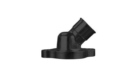 March Performance 45 Degree Water Neck - 1-1/2 in ID Hose Barb - Black - Chevy V8
