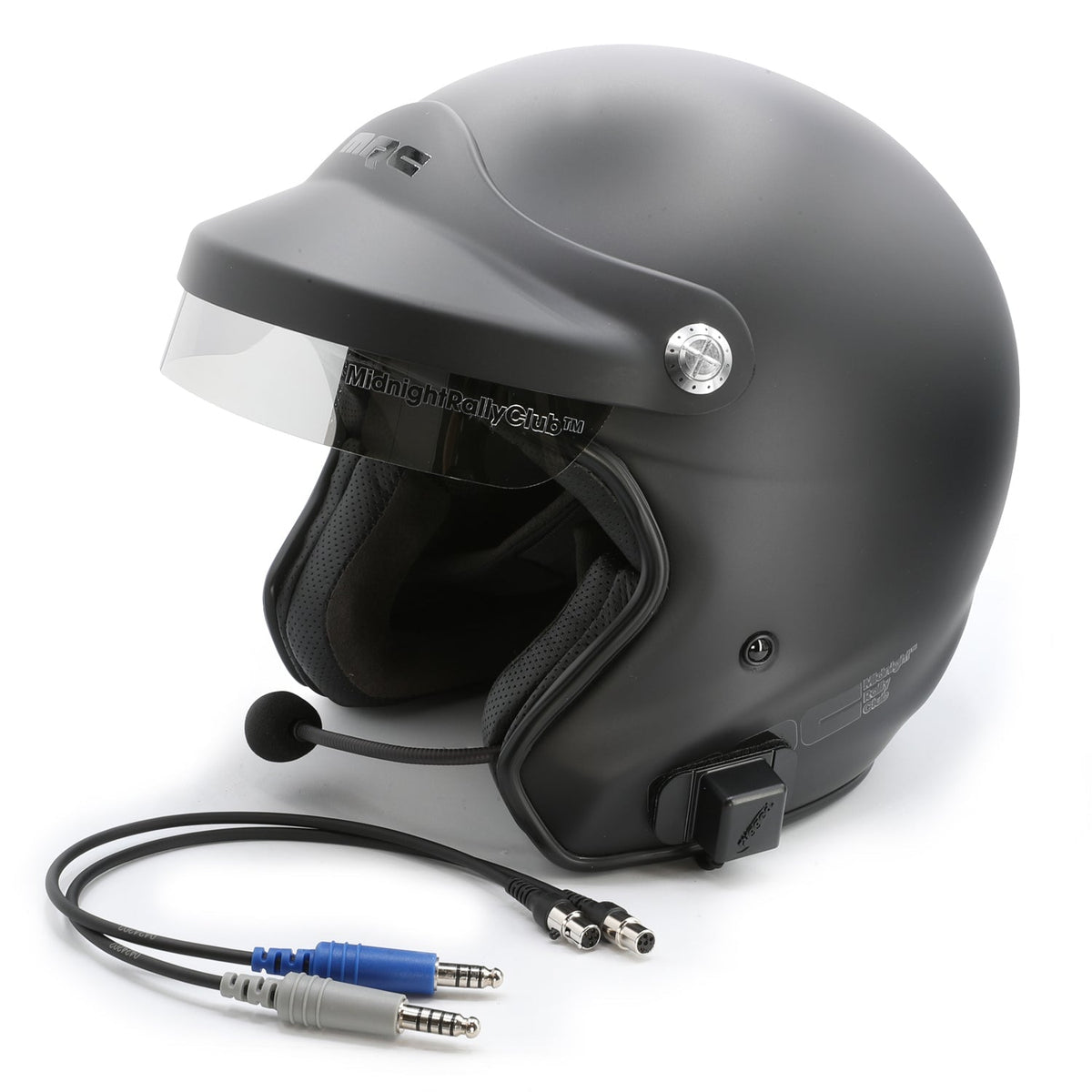 MRC Grudge Open Face UTV Helmet - Wired - Matte Black GRUDGE-HK-XXXL