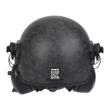MRC Opposition Half Helmet /w Rail Mounted Headset - DOT - Matte Black MRC-OPP-HS-XS-SM