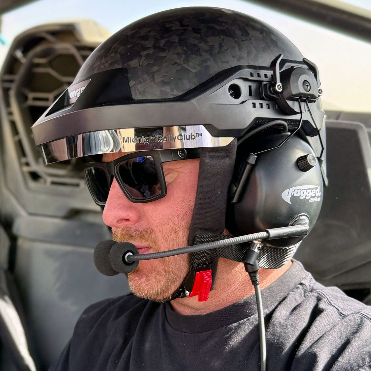MRC Opposition Half Helmet /w Rail Mounted Headset - DOT - Matte Black MRC-OPP-HS-XS-SM