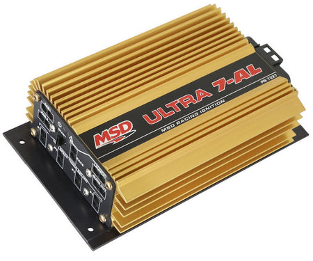 MSD Ultra 7-AL Ignition Box - 40000V - 3-Step Rev Limiter - Gold