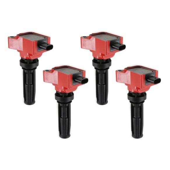 MSD Coil-On-Plug Ignition Coil Pack - Red - Ford EcoBoost 4-Cylinder (Set of 4)