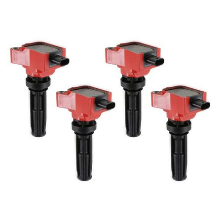 MSD Coil-On-Plug Ignition Coil Pack - Red - Ford EcoBoost 4-Cylinder (Set of 4)