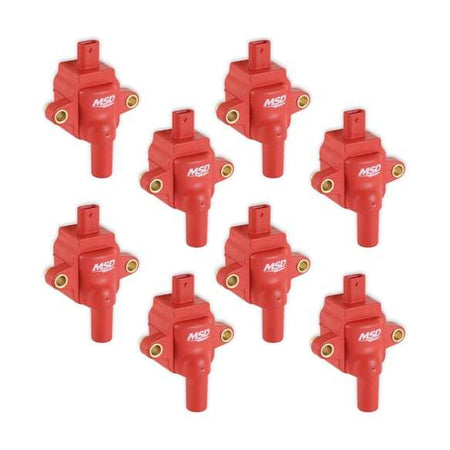 MSD Ignition Coil - Female Socket - Red - Ford Godzilla