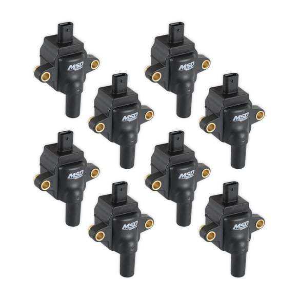 MSD Ignition Coil - Female Socket - Black - Ford Godzilla