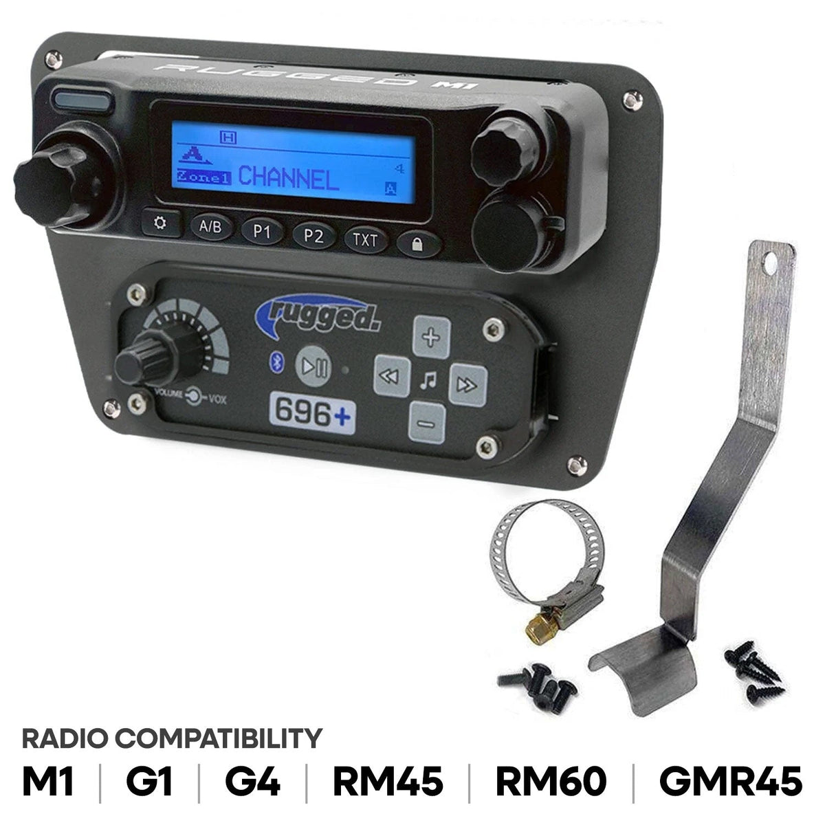 Rugged Radios Can-Am Commander Intercom and Radio Mount - Rugged M1/G1/G4/RM45/RM60/GMR45 MT-CANAM-RM
