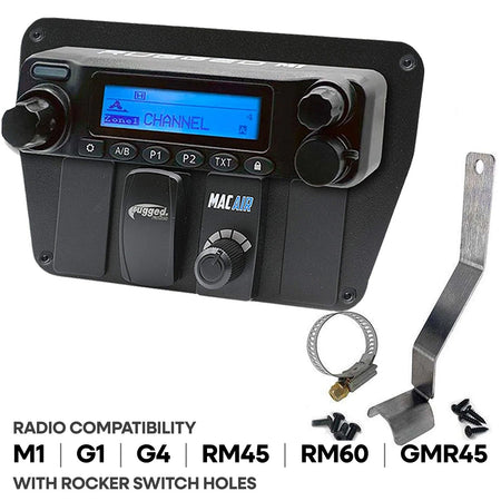 Rugged Radios Can-Am Commander Intercom and Radio Mount - Rugged M1/G1/G4/RM45/RM60/GMR45 MT-CANAM-RM