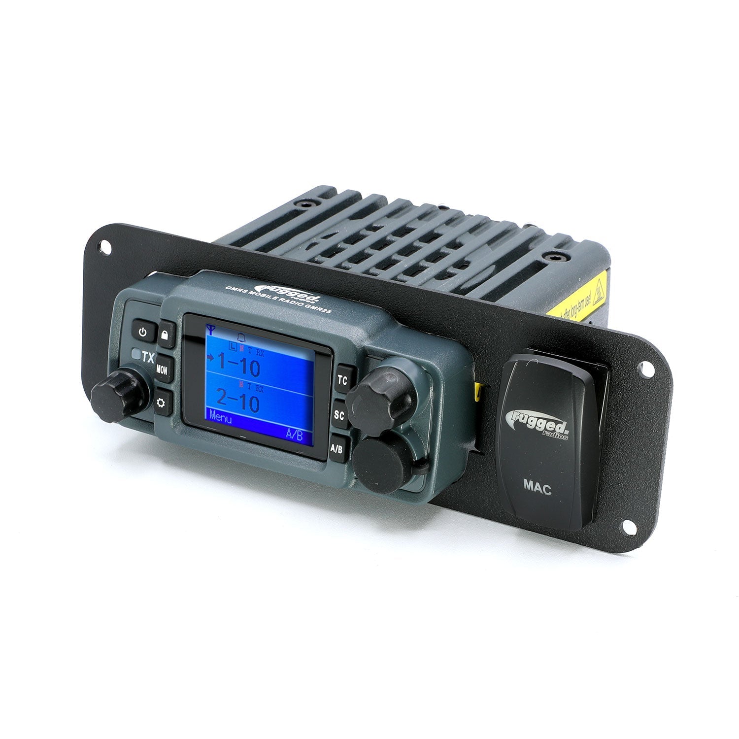 Rugged Radios In-Dash Mount for GMR25 / ABM25 Mobile Radios /w Switch Hole MT-IDM-25WP-SW