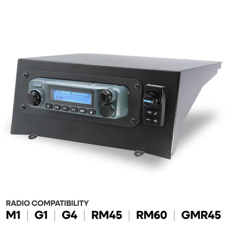 Rugged Radios Kawasaki KRX Top Mount Kit - Rugged Radios GMR25 MT-KRX-TM-SW-RM25-SW