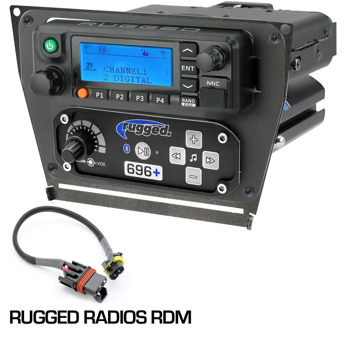 Rugged Radios Polaris RZR Pro XP / Turbo R / Pro R - Dash Mount Radio & Intercom - Rugged Radios M1/G1/G4/RM45/RM60/GMR45 /w Switch Holes IK-RM-PRO-DM