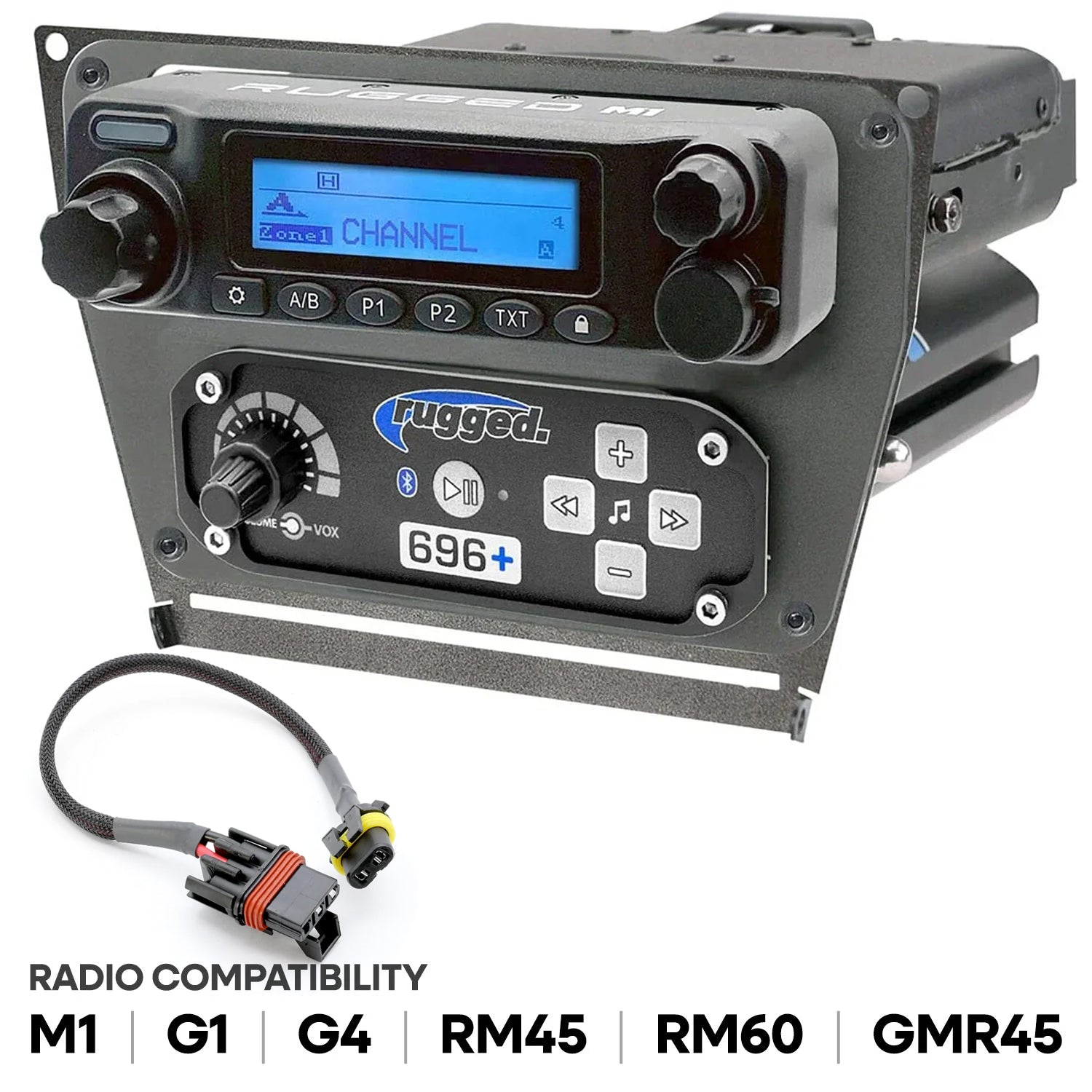 Rugged Radios Polaris RZR Pro XP / Turbo R / Pro R - Dash Mount Radio & Intercom - Rugged Radios M1/G1/G4/RM45/RM60/GMR45 /w Switch Holes IK-RM-PRO-DM