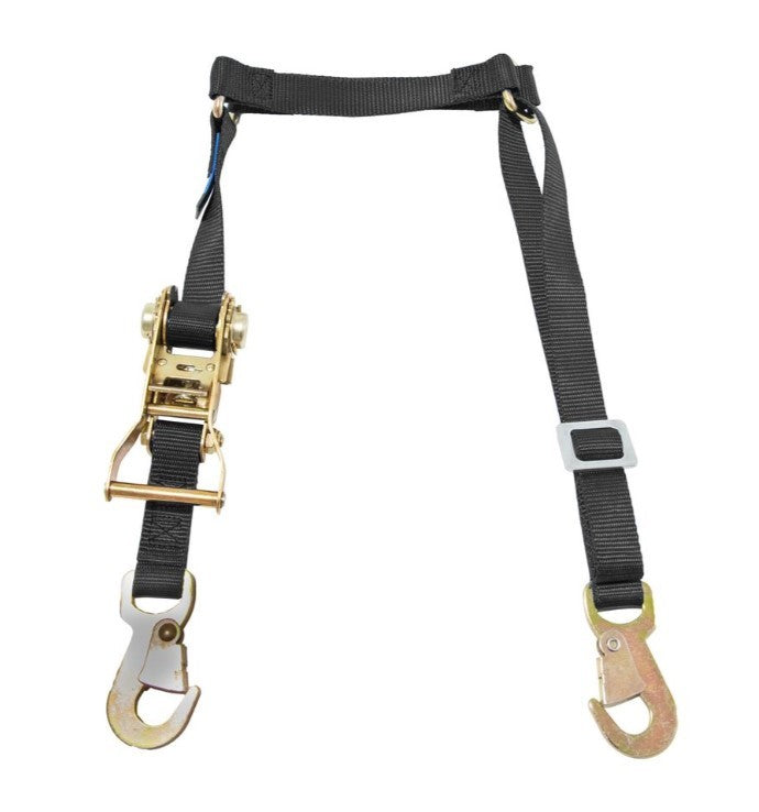 Mac's 1" Fuel Jug Strap w/Flat Snap Hooks - 10 ft Long - 2880 lb Capacity - Flat Snap Hooks - Black