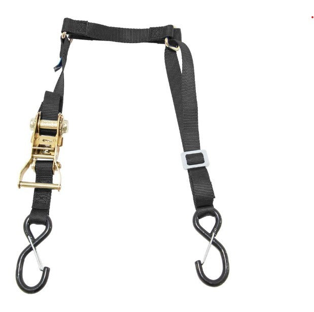 Mac's 1" Fuel Jug Strap w/Flat Snap Hooks - 10 ft Long - 2880 lb Capacity - Rubber Coated Flat Snap Hooks - Black