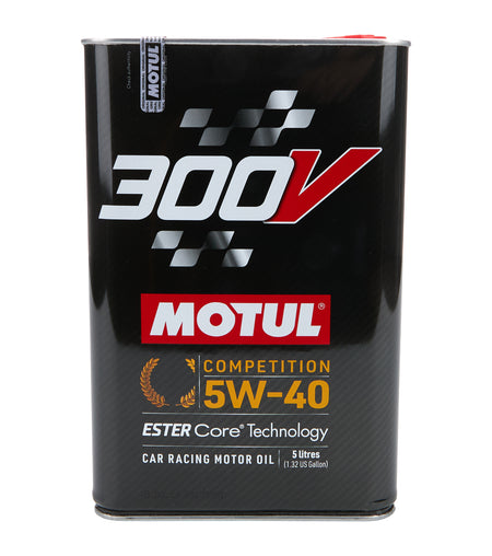 Motul 300V Competition 5W40 Synthetic Motor Oil - 5 L Bottle