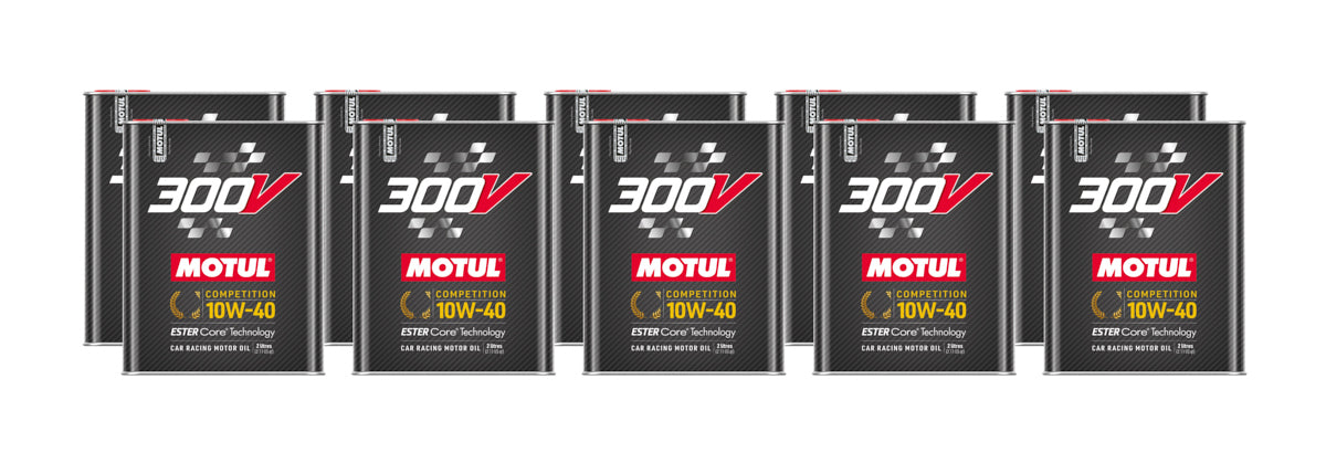 Motul 300V Competition 10W40 Synthetic Motor Oil - 2 L Bottle (Case of 10)
