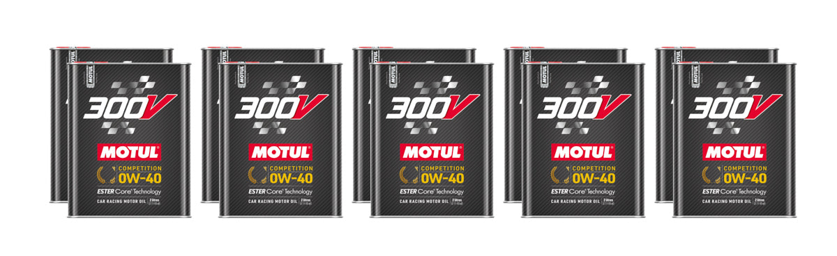 Motul 300V Competition 0W40 Synthetic Motor Oil - 2 L Bottle (Case of 10)