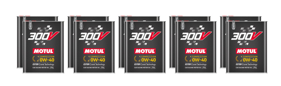 Motul 300V Competition 0W40 Synthetic Motor Oil - 2 L Bottle (Case of 10)
