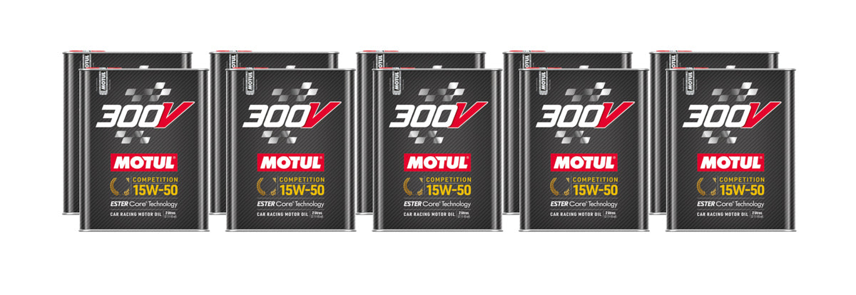 Motul 300V Competition 15W50 Synthetic Motor Oil - 2 L Bottle (Case of 10)