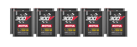 Motul 300V Competition 15W50 Synthetic Motor Oil - 2 L Bottle (Case of 10)