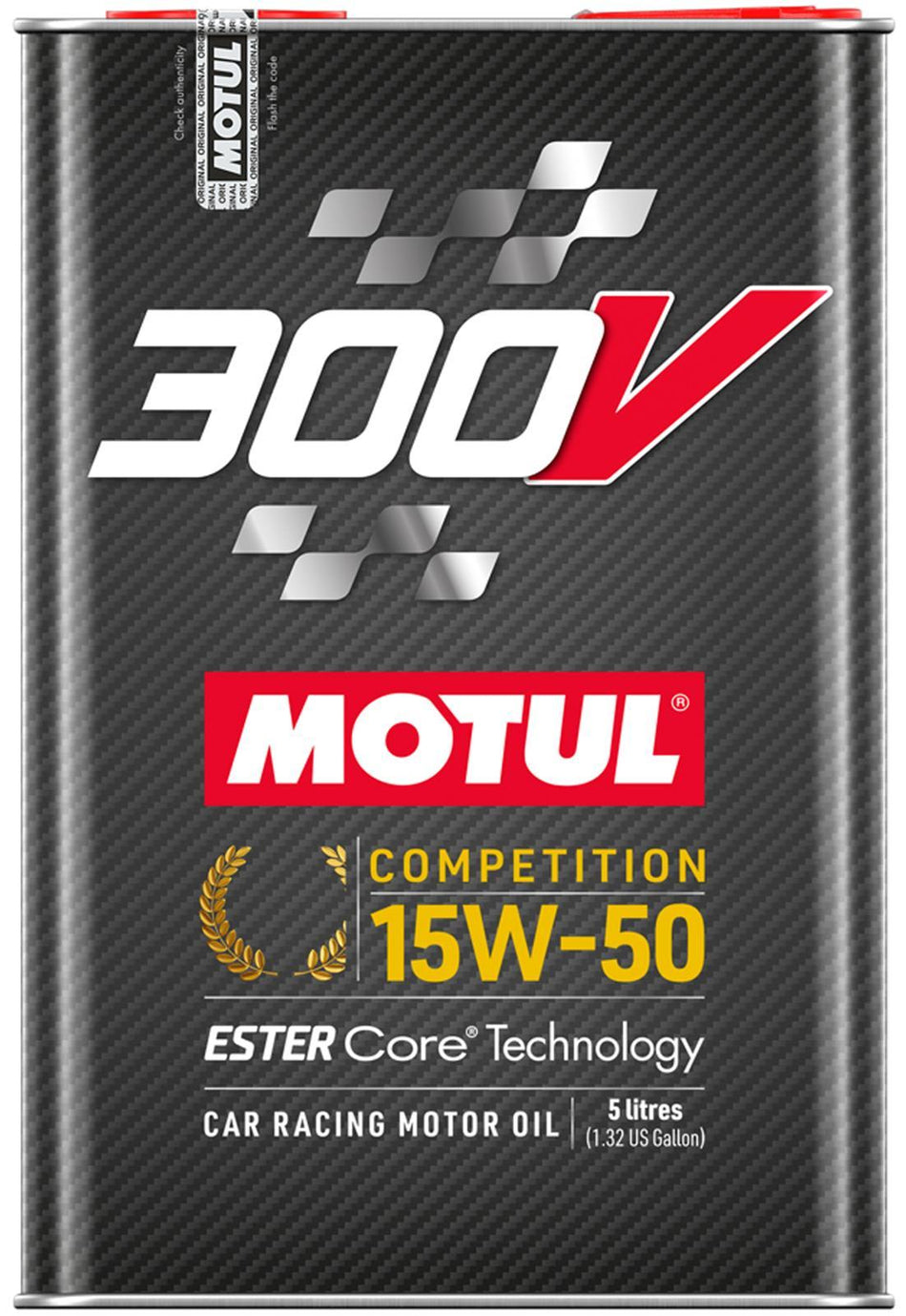 Motul 300V Competition 15W40 Synthetic Motor Oil - 5 L Bottle (Case of 4)