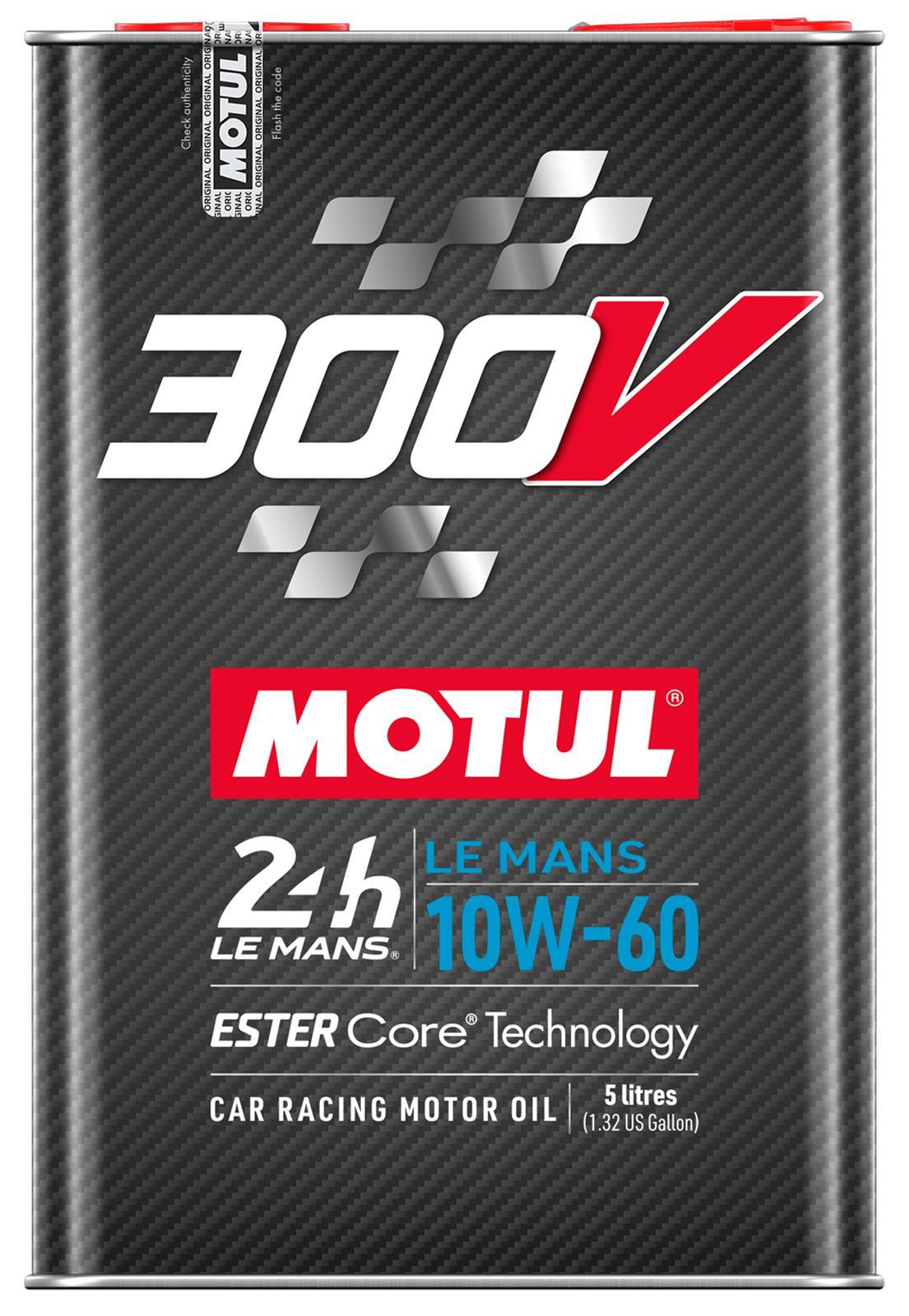 Motul 300V LE Mans 10W60 Synthetic Motor Oil - 5 L Bottle (Case of 4)
