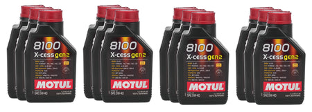 Motul 8100 X-Cess Gen2 5W40 Synthetic Motor Oil - 1 Liter Bottle (Case of 12)