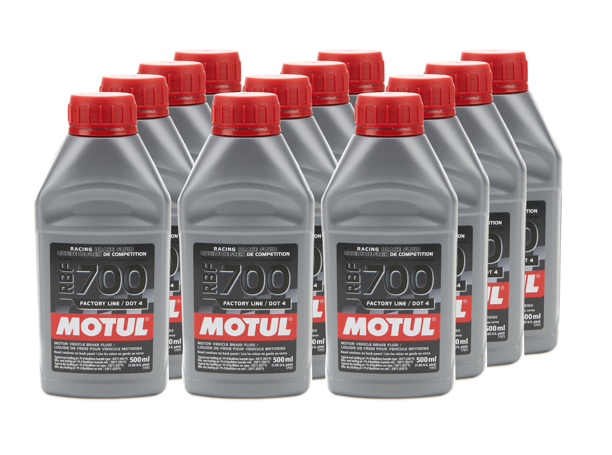 Motul RBF 700 Factory Line DOT 4 Brake Fluid - 500 ml (Case of 12)