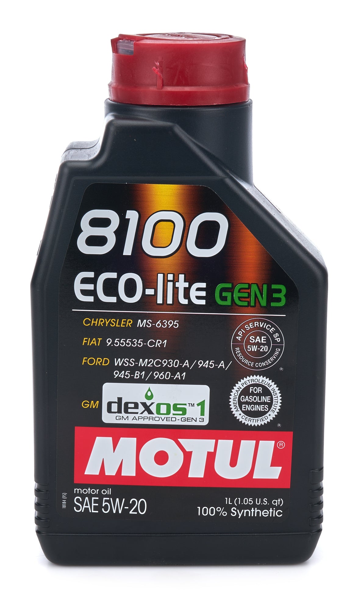 Motul 8100 Eco-Lite Gen3 5W20 Synthetic Motor Oil - 1 Liter Bottle