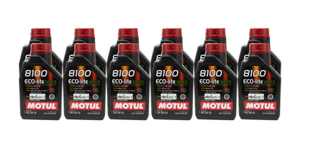 Motul 8100 Eco-Lite Gen3 5W30 Synthetic Motor Oil - 1 L Bottle (Case of 12)