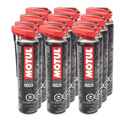 Motul C3 Chain Lube Off-Road Chain Lube - 9.30 oz Aerosol (12 Pack)