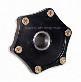 Mark Williams 6-Bolt Flange Steering Wheel Quick Release - SFI 42.1 - Black - Sparco / Momo Steering Wheels