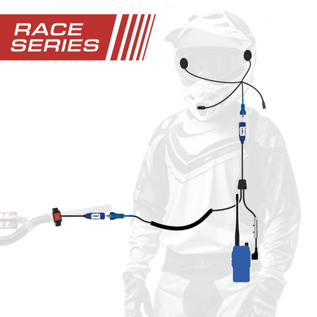 Rugged Radios RACE SERIES Complete Moto Kit /w OFFROAD Cables & R1 Radio MC-RACE-R1