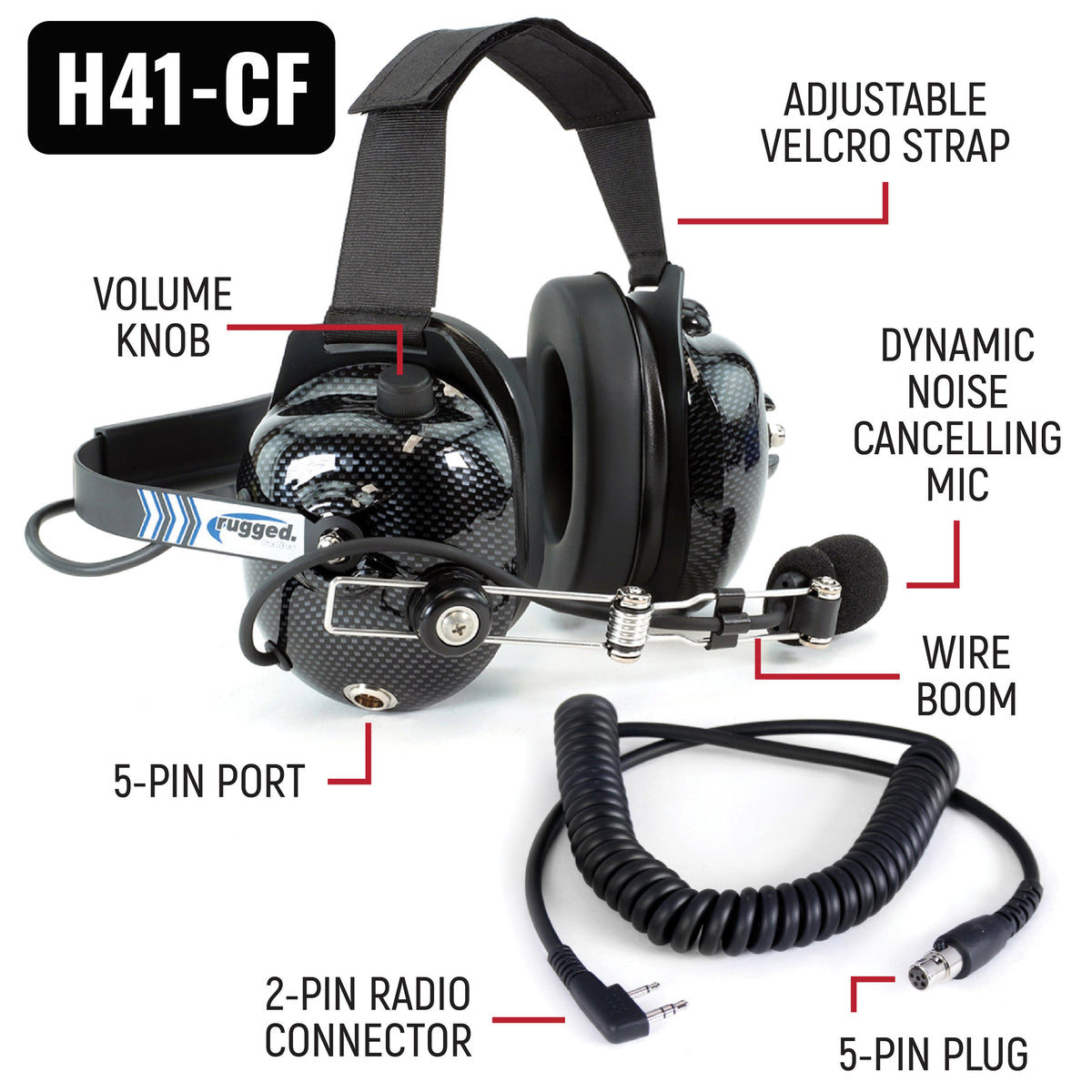 Rugged Radios NASCAR Driver & Crew Chief Racing Kit /w V3 Radios NASCAR-V3