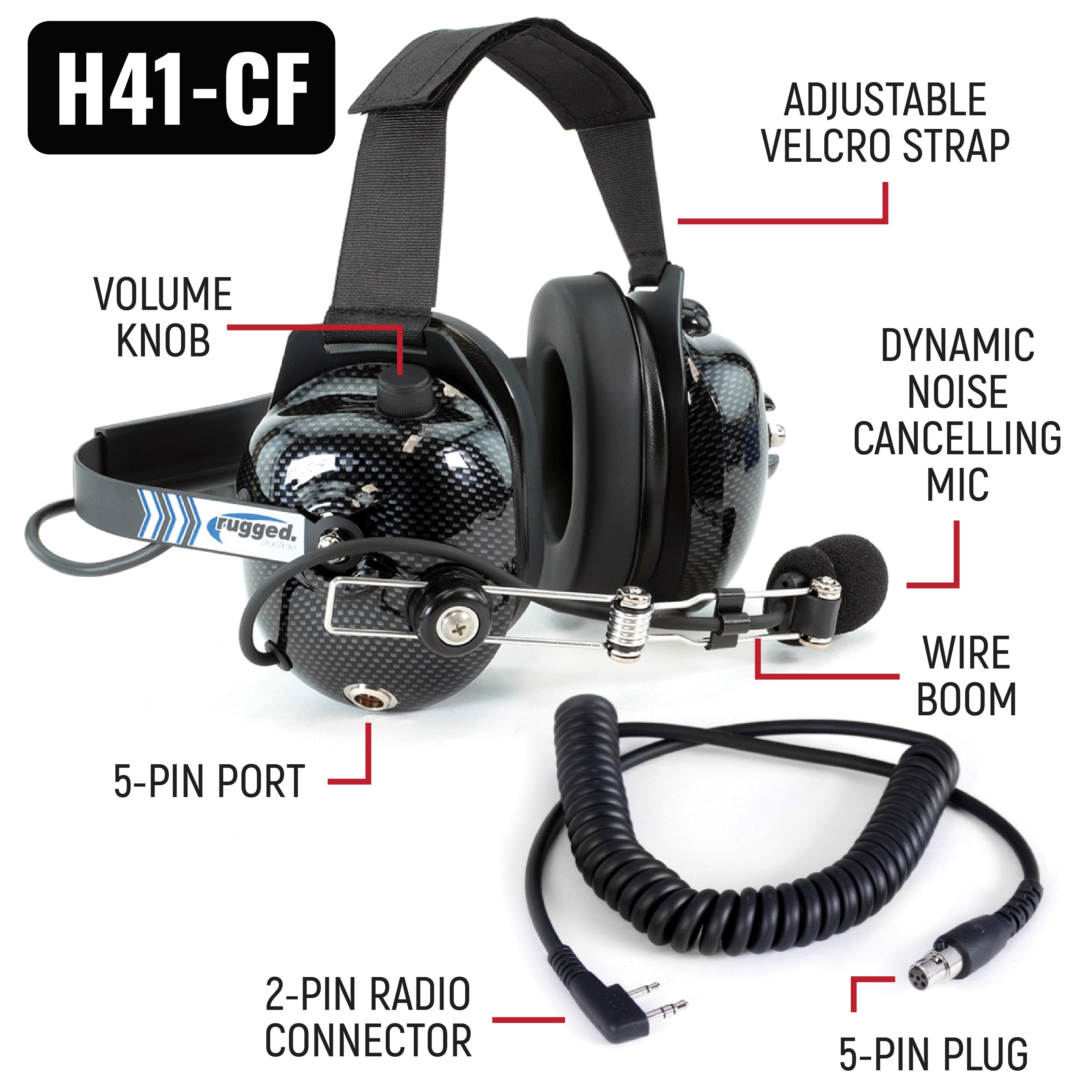 Rugged Radios NASCAR Driver & Crew Chief Racing Kit /w V3 Radios NASCAR-V3