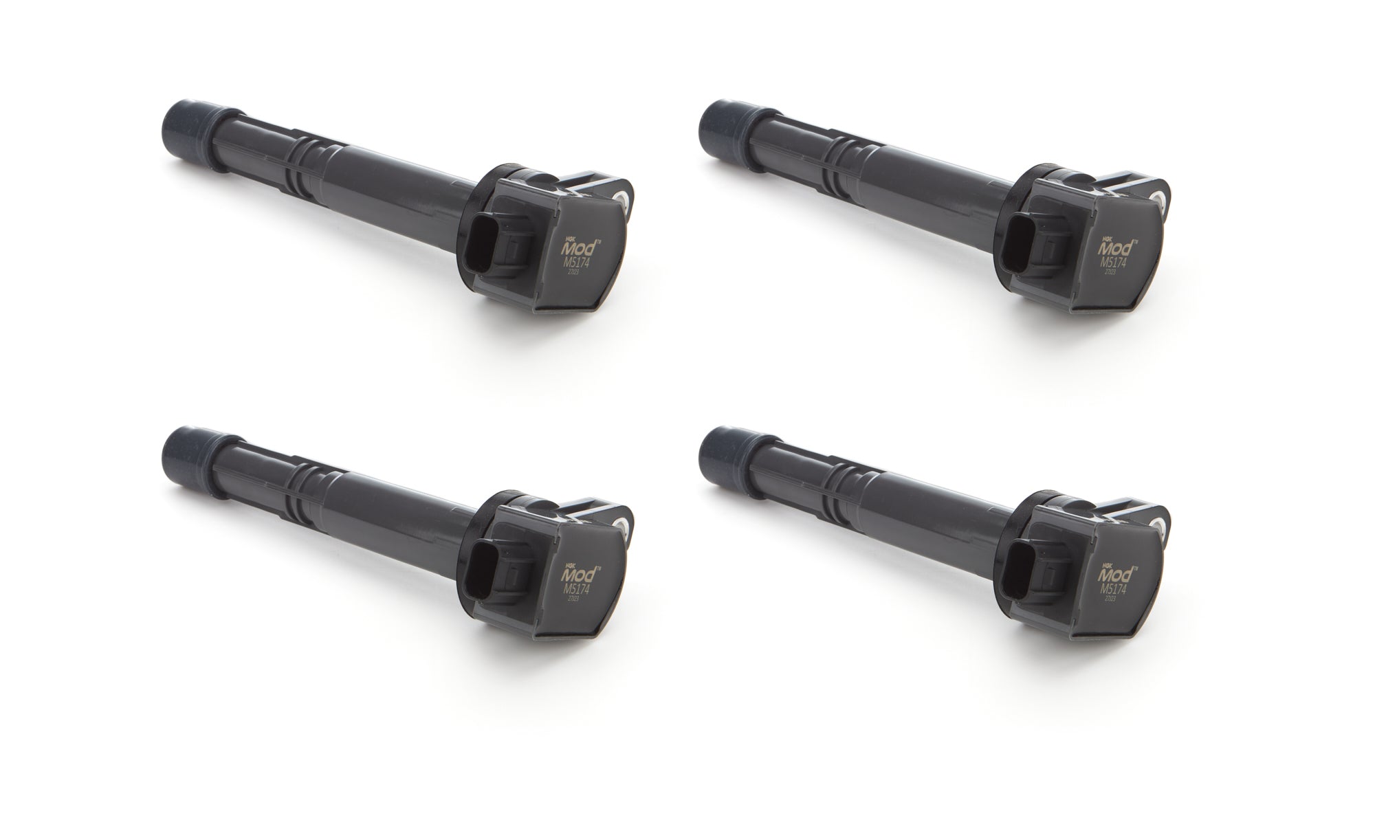 NGK Coil-On-Plug Ignition Coil Pack - Pencil Style Black - Honda Acura ILX 2013-2015 / Accord 2008-2012 / Civic 2012-2015 / Crosstour 2012-2015 / CR-V 2010-2014 (Set of 4)