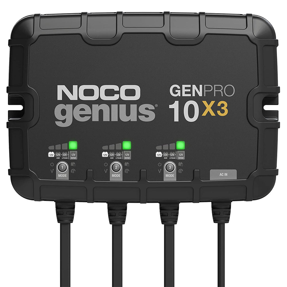 NOCO Genius Pro 3-Bank Battery Charger - 12V - 30 amp