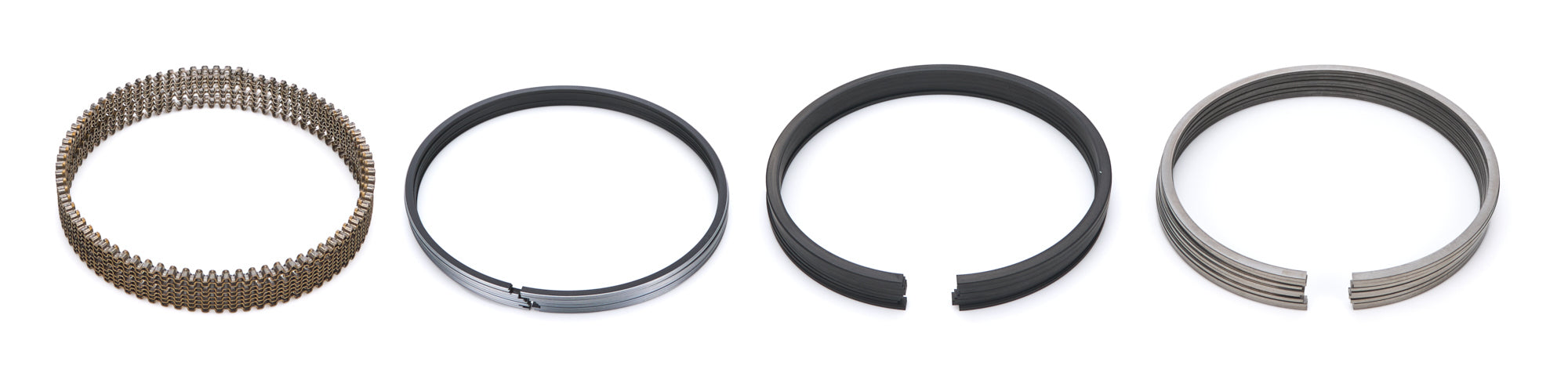 NPR American V8 Engine Ring Series Piston Ring Set - 4.165 in Bore - 1.5 x 1.5 x 3.0 mm Thick - Standard Tension - Nitride - 8-Cylinder