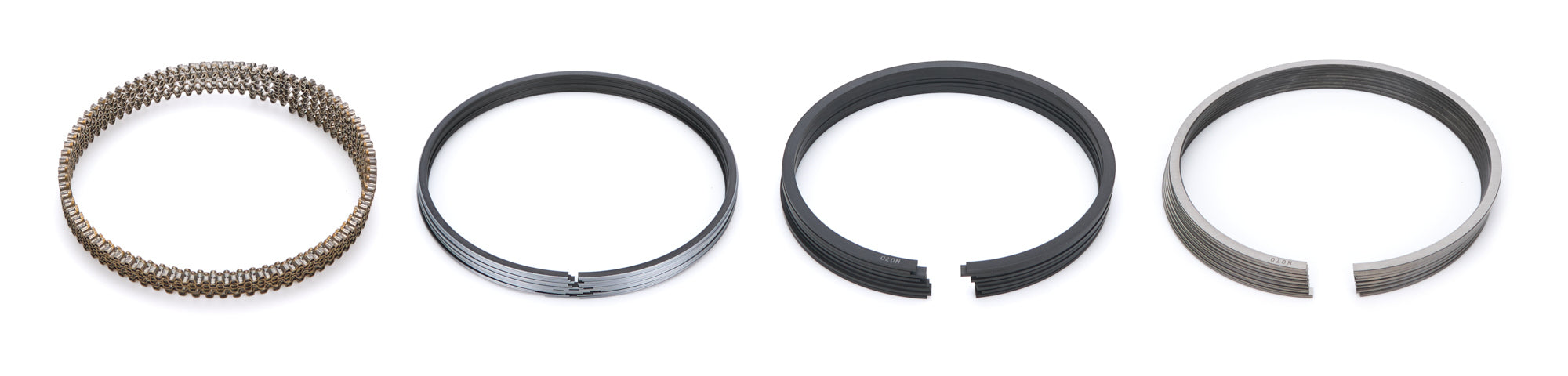 NPR American V8 Engine Ring Series Piston Ring Set - 4.010 in Bore - 1.2 x 1.5 x 3.0 mm Thick - Standard Tension - Nitride - 8-Cylinder