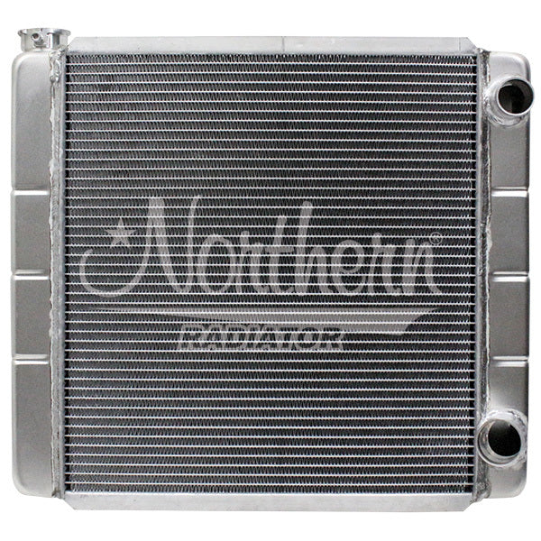 Northern Race Pro Dual Pass Aluminum Radiator - 21.625 in W x 19.625 in H x 3.125 in D