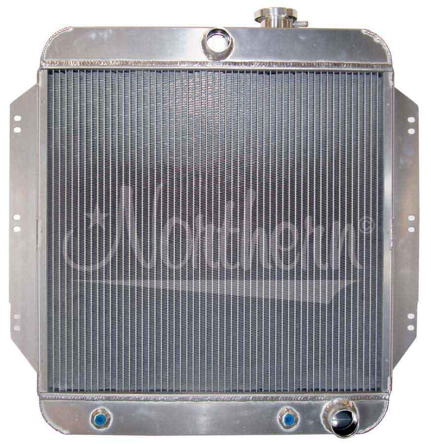 Northern Muscle Car Aluminum Radiator - 25.375 in W x 21.875 in H x 3.125 in D - Chevy 1955-59