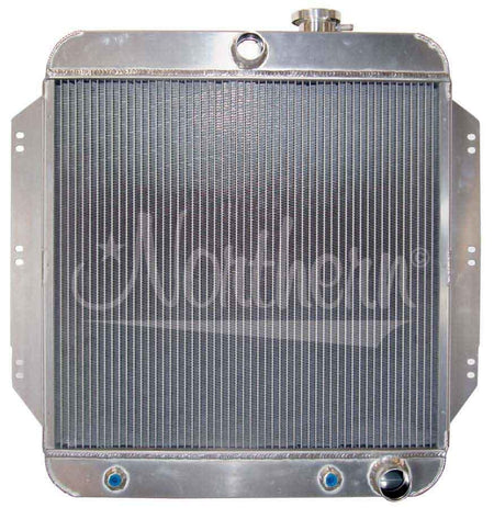 Northern Muscle Car Aluminum Radiator - 25.375 in W x 21.875 in H x 3.125 in D - Chevy 1955-59