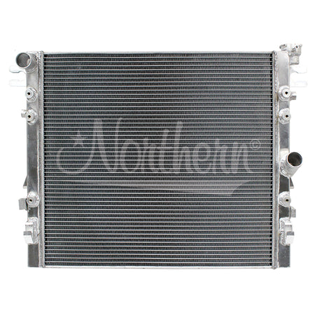 Northern Muscle Car Aluminum Radiator - 25.25 in W x 21.125 in H x 2 in D - Jeep Wrangler JK 2007-18