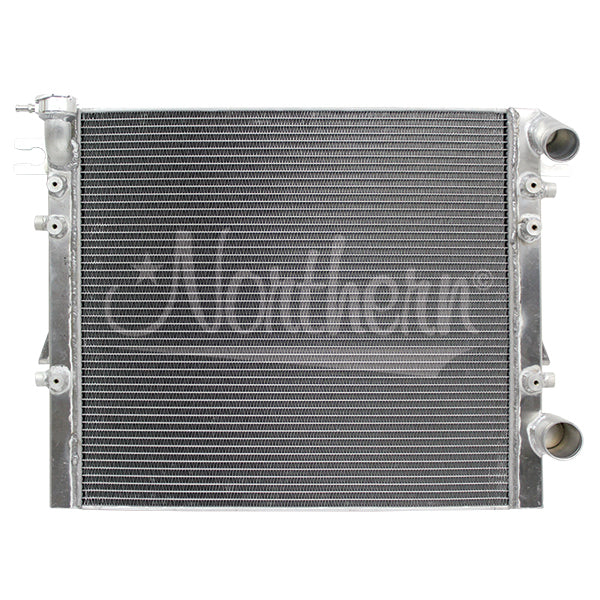 Northern Muscle Car Aluminum Radiator - 25.25 in W x 21.125 in H x 2 in D - Mopar Gen III Hemi - Jeep Wrangler JK 2007-18