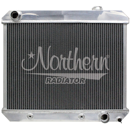 Northern Muscle Car Aluminum Radiator - 24.875 in W x 21.625 in H x 2.5 in D - GM Fullsize Truck / SUV 1963-66