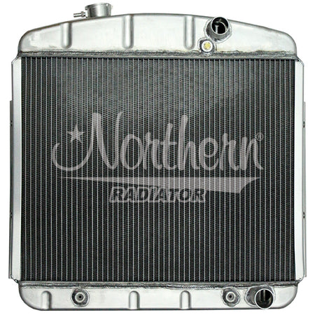 Northern Muscle Car Aluminum Radiator - 22.875 in W x 22.625 in H x 3.125 in D - Chevy Fullsize Car 1955-57