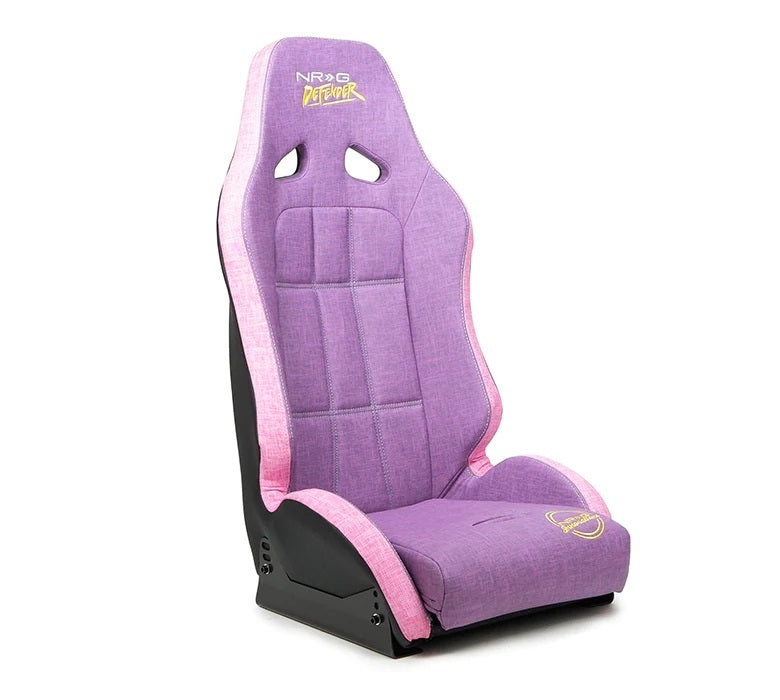 NRG Innovations Defender Seat - Vinyl - Purple / Pink