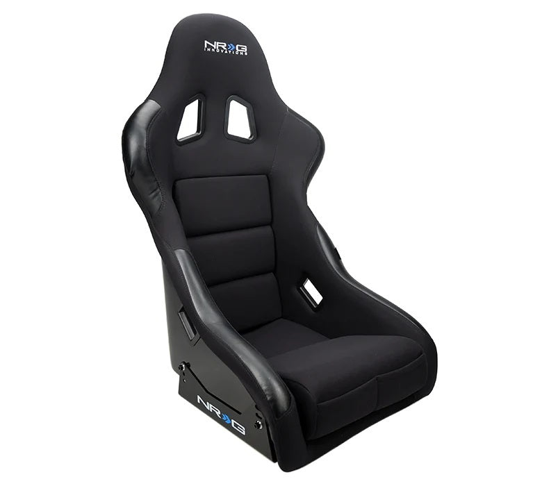 NRG Innovations FRP Seat - Cloth / Vinyl - Black - Medium