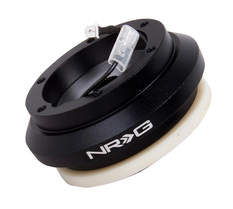 NRG Innovations Steering Wheel Adapter - 6-Bolt Quick Release to OE Column - Black - Acura / Honda SRK-110H