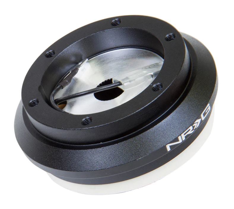 NRG Innovations Steering Wheel Adapter - 6-Bolt Quick Release to OE Column - Black - Acura / Honda SRK-130H