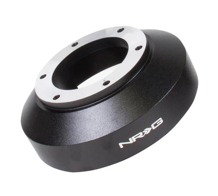 NRG Innovations Steering Wheel Adapter - 6-Bolt Quick Release to OE Column - Black - Infiniti / Nissan SRK-141H